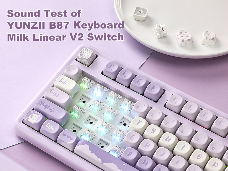 Amazon | YUNZII B87 ワイヤレスメカニカルキーボード